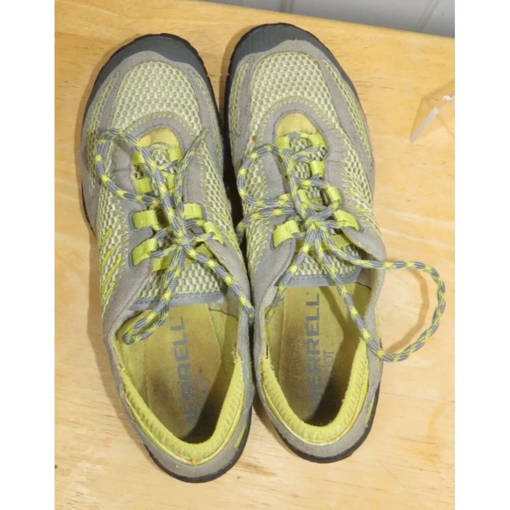 Merrell Pace Glove Trail Acacia Minimalist Running Shoes Water Resistant Sz 7.5